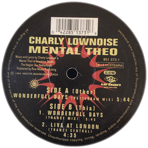 Charly Lownoise & Mental Theo - Wonderful Days 