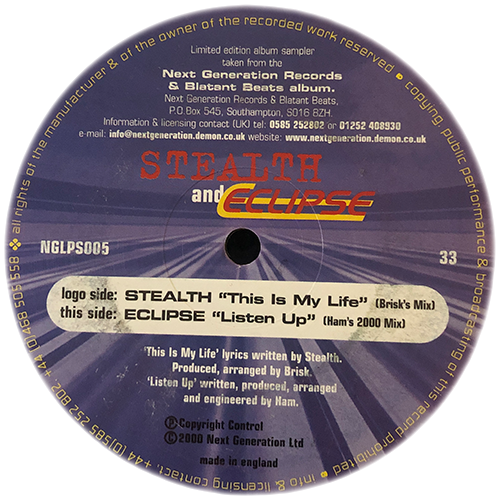 Stealth / Eclipse - This Is My Life / Listen Up (Remixes)