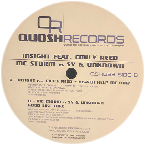 Insight Feat. Emily Reed / MC ... - Heaven Help Me Now / Good Like...