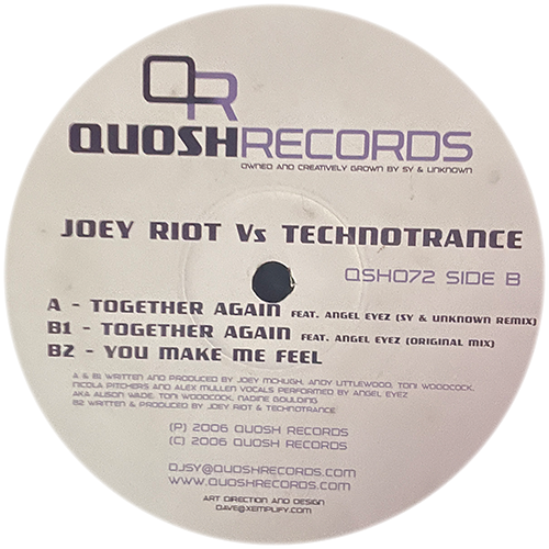 Joey Riot vs Technotrance - Together Again / You Make Me F...